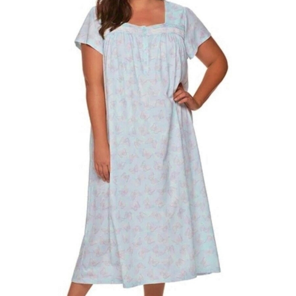 light blue long nightgown